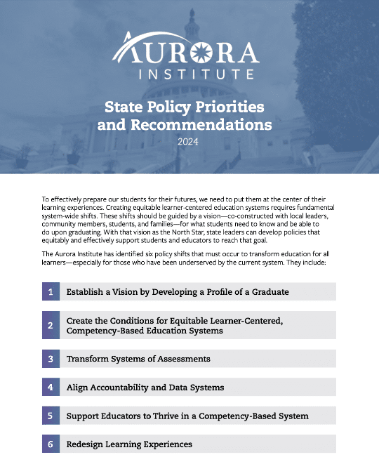 Aurora Institute’s 2024 State Policy Priorities